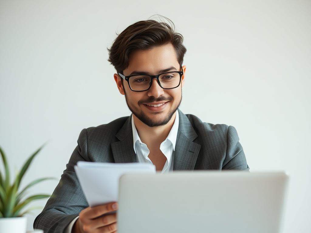 photo of an online accountantфото